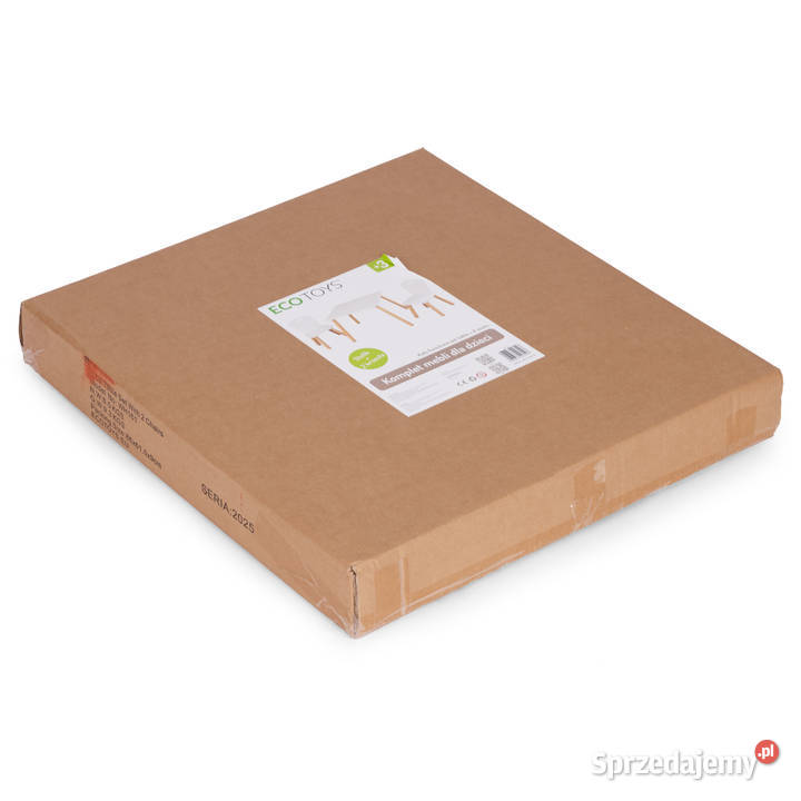 Zestaw mebli dzieci stolik 2 krzesła białe Smogorzów