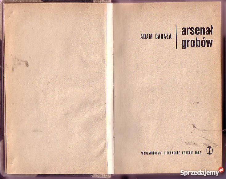 5814 ARSENAŁ GROBÓW ADAM CABAŁA Czyrna