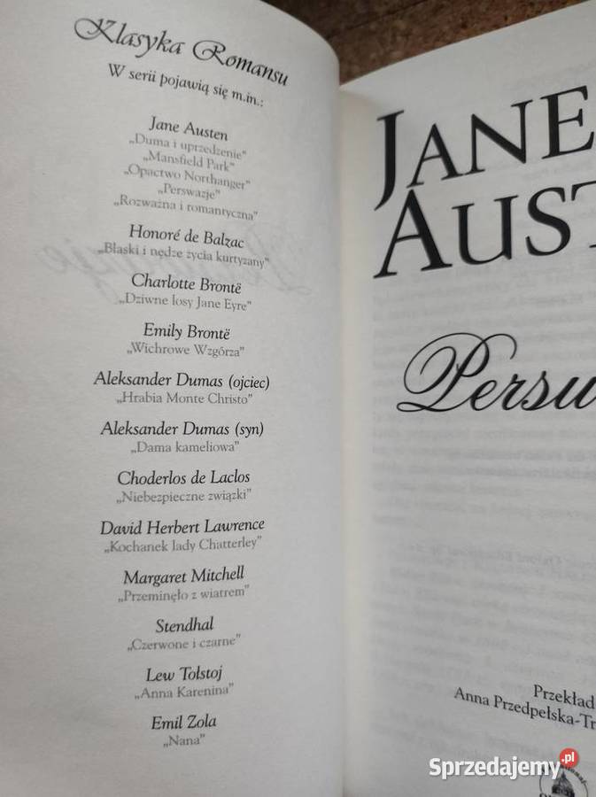Perswazje Jane Austen Kielce sprzedam
