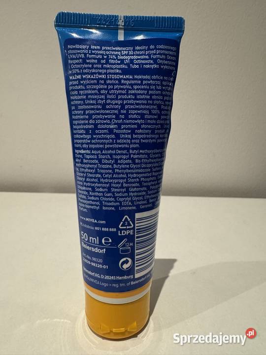 Nivea nawilżający krem do twarzy SPF 30 Poznań
