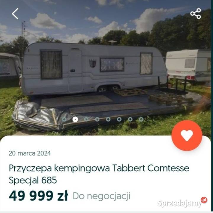 Przyczepa Kempingowa Tabbert Specjal Comtesse wielkopolskie Wronki