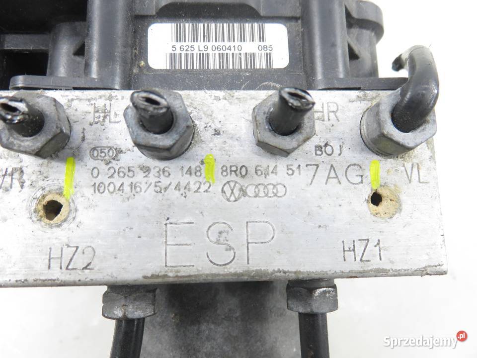 POMPA ABS AUDI Q5 8R 8R0614517AG 0265951044 Układ ABS i ESP