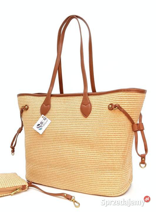 Torebka damska shopper pleciona koszyk na ramię Dla kobiet Chełmek sprzedam