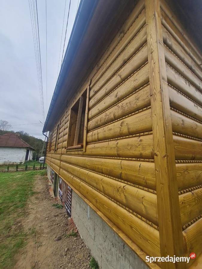 DREWNIANA ELEWACJA PÓŁBAL deska Płaska PÓŁBAL z Domaradz sprzedam
