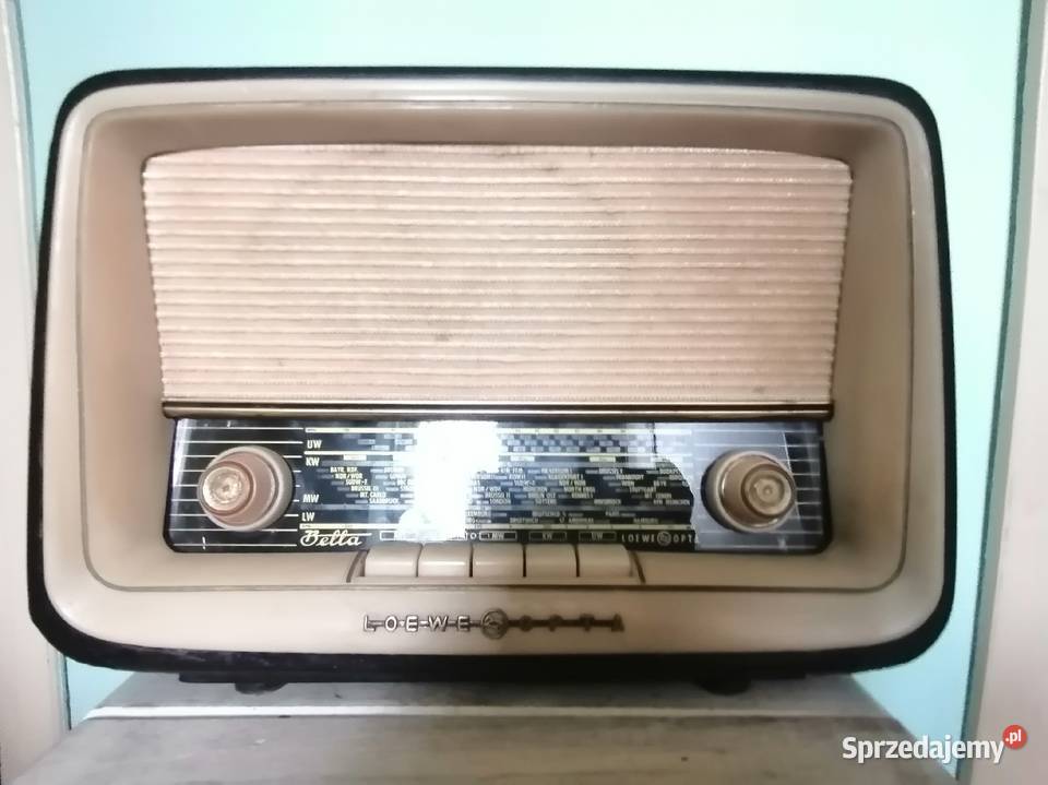 Stare radio lampowe z lat 50 tych Art Deco Kraków