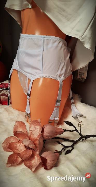 pas do pończoch biały vintage na 6 podwiązek 12 Warszawa sprzedam