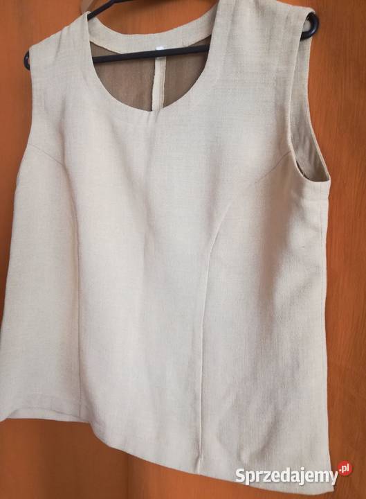 Bluzka bez rękawów prosta gładkaRozmiar L Łódź