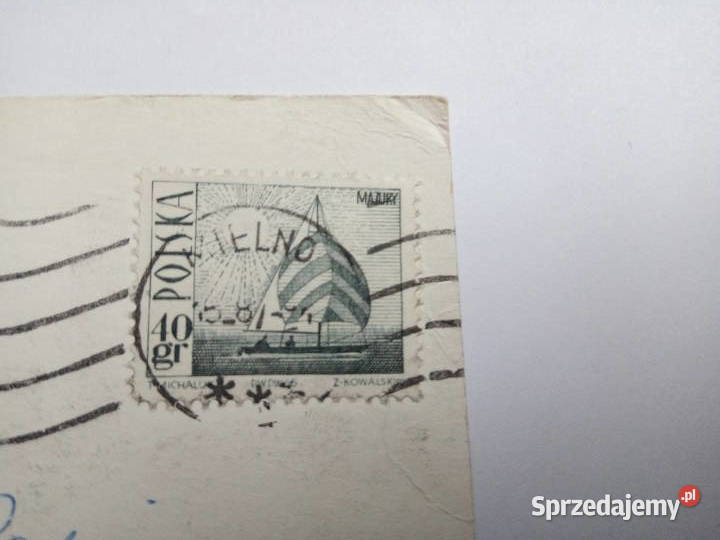 Pocztówka Zachód słońca Bałtykiem z lat 80tych Dąbrowa Górnicza