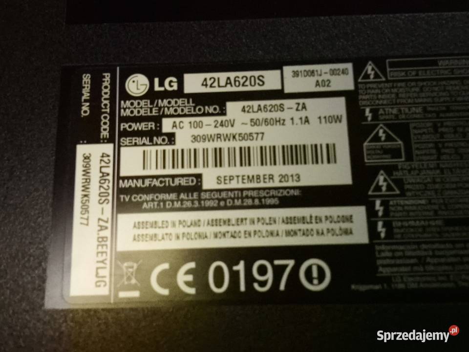 Telewizor LG 42cale Brańsk