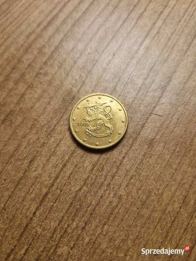 50 centów Finlandia 2000 moneta Numizmatyka Radłów