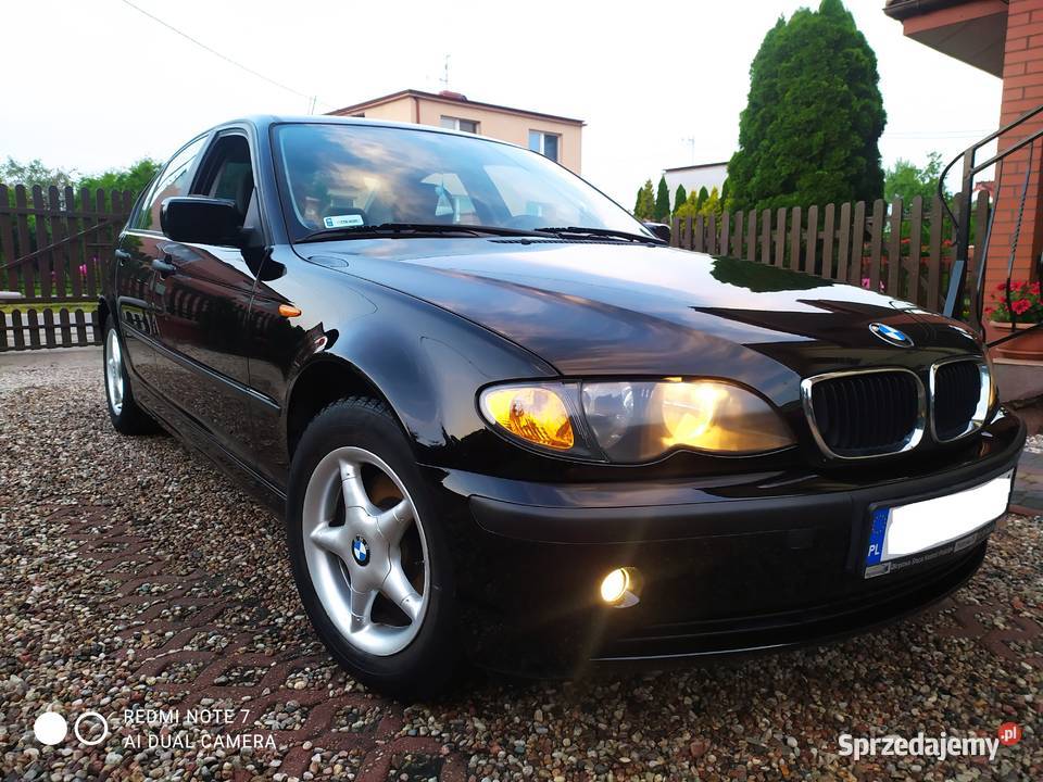 BMW e46 18 Benzyna Czarny Sedan 2003r Zadbana Toruń sprzedam