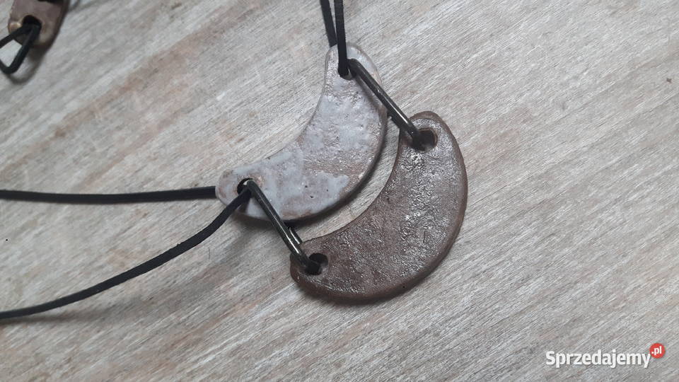 Naszyjnik ceramiczny ręcznie wykonany Otwock