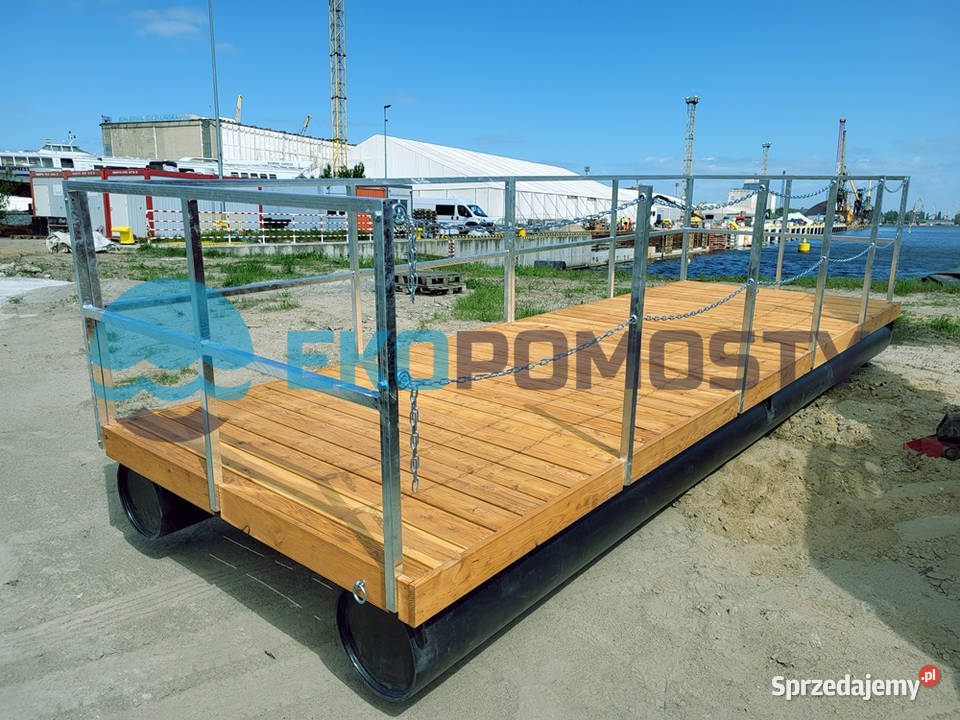 Pomost pływający platforma pływająca tratwa 6x2m Szczecin sprzedam