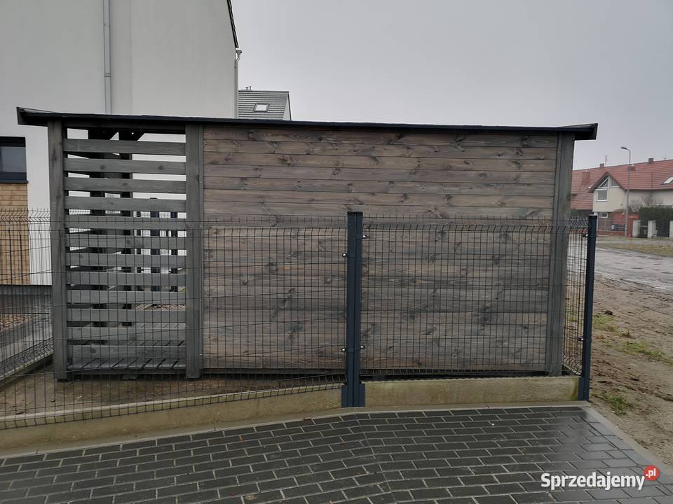 Domek narzędziowy 3 x 15m drewutnia 1 x 15m z Architektura ogrodowa Kalety