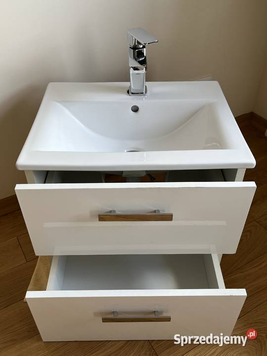 umywalka szafka bateria kpl wiszący 50 x 40 biały Pozostałe Mysłowice sprzedam
