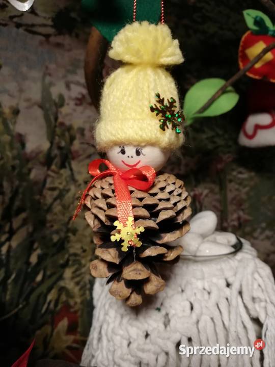 Szyszkowe ludziki zawieszki na choinkę Pozostałe Kraków