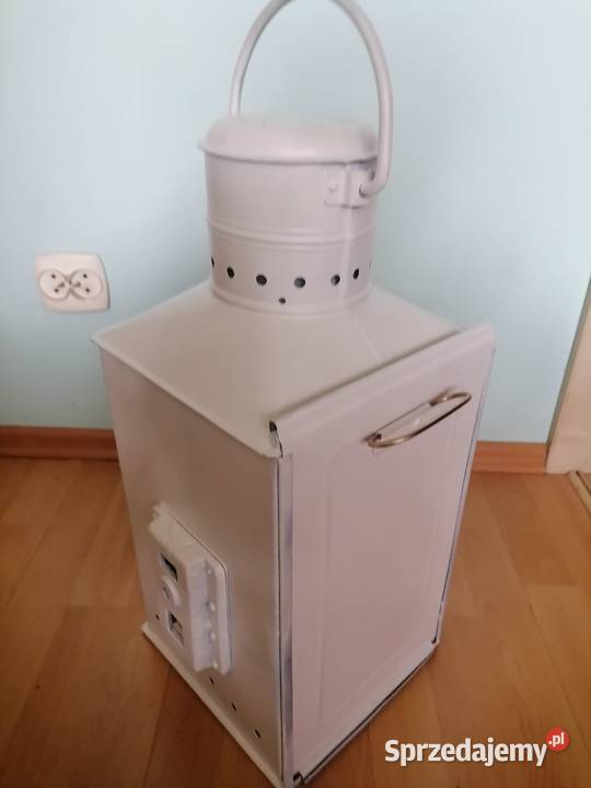 Duża Lampa okrętowa na naftę Atrt Deco z łat 50 Lampy podłogowe