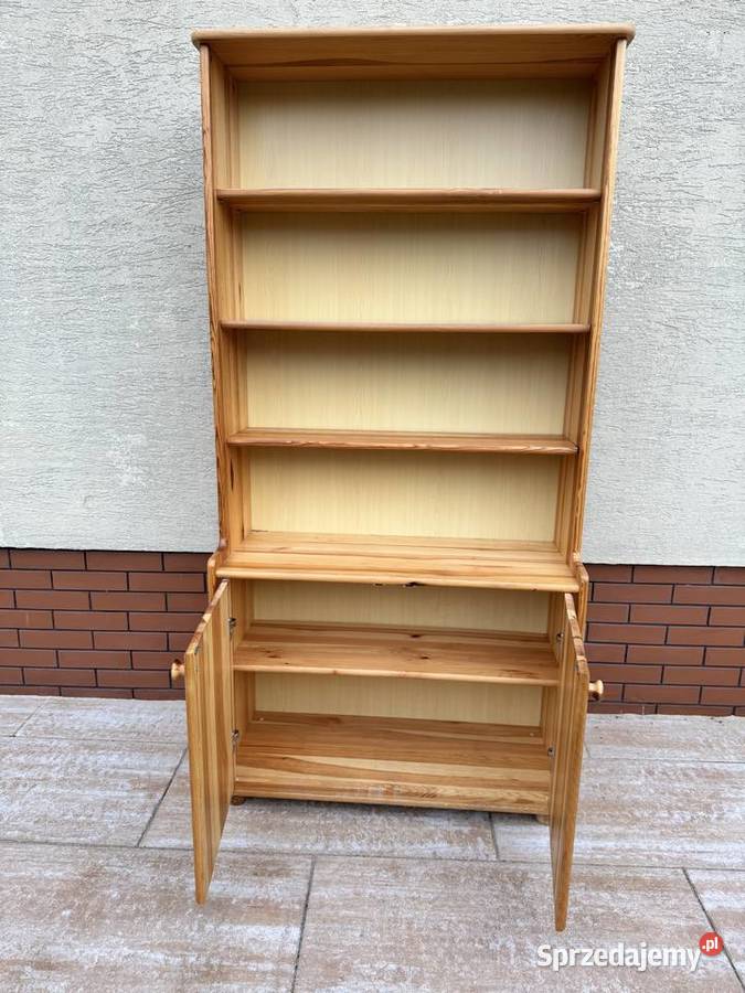 Regał sosnowy drewniany biblioteczka półki Regały Sulbiny