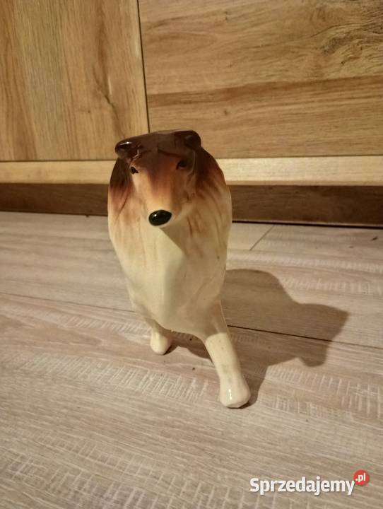Figurka porcelanowa pies Collie owczarek Szkocki Biłgoraj