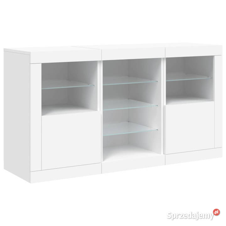 Szafka z oświetleniem LED biała 123x37x67 Pozostałe Warszawa