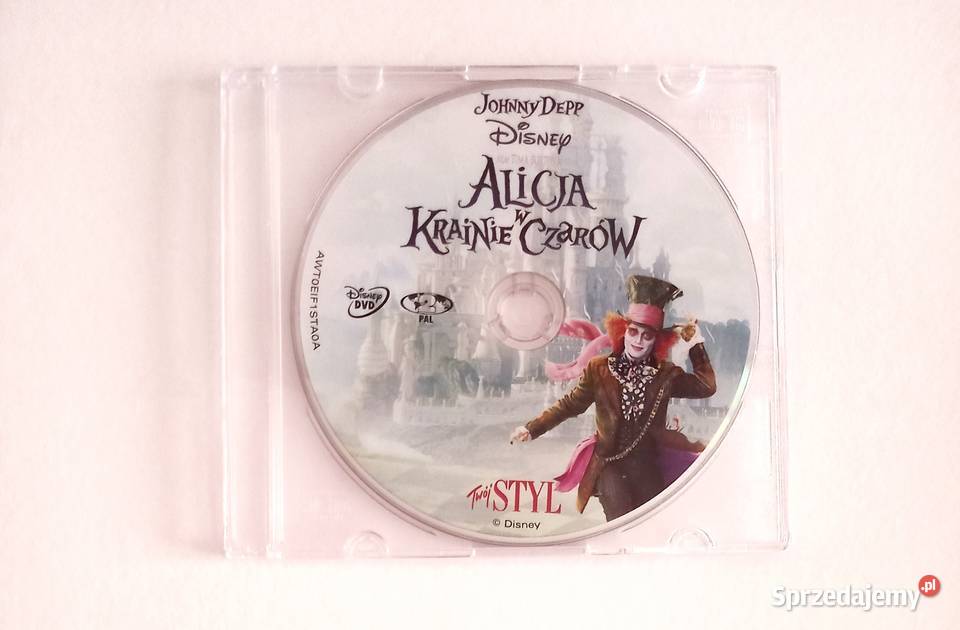 Bajka Alicja w Krainie Czarów Disney Johnny Depp Kraków sprzedam