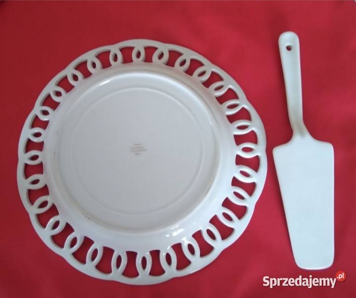 Porcelanowy zestaw do ciasta śląskie Pszów