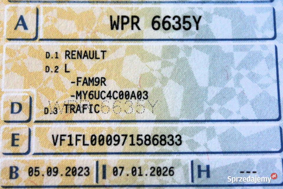 Renault Trafic 130 3osobowy FV23 Navi LED Renault