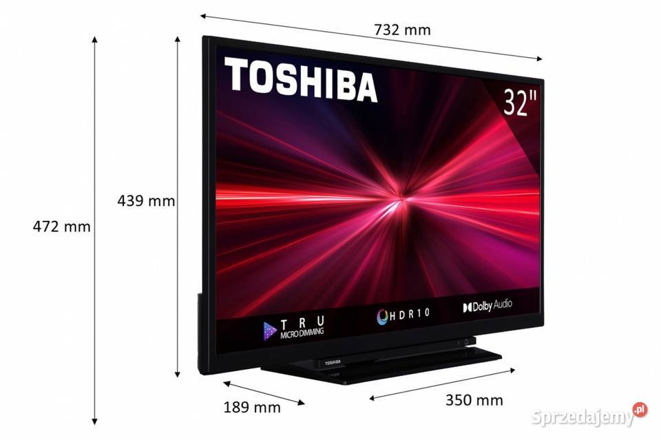 Telewizor LED Toshiba 32W3163DG 32 HD Ready Myszyniec