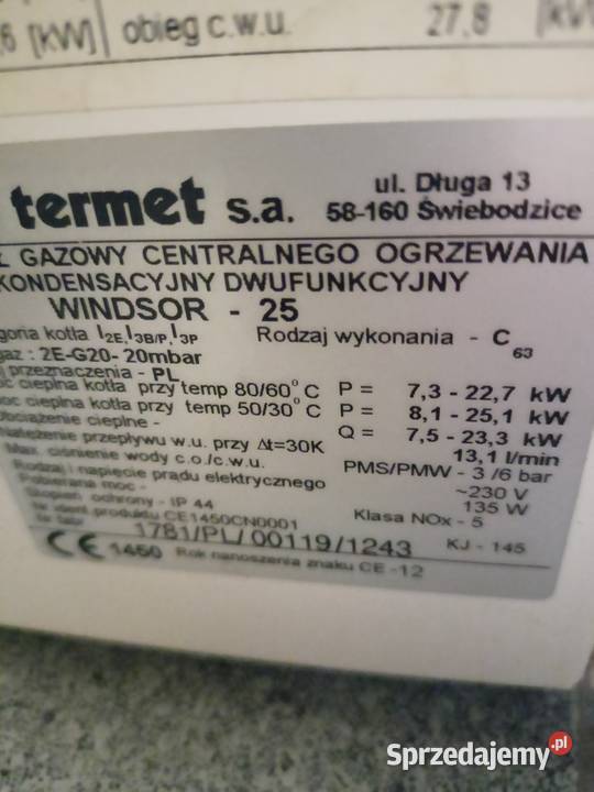 Termet Windsor 25 części Radom