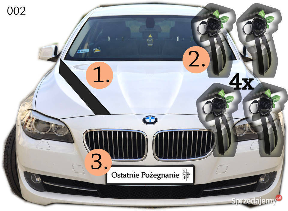 Stroik dekoracja na pogrzeb pogrzebowa kotylion Nowy Wiśnicz