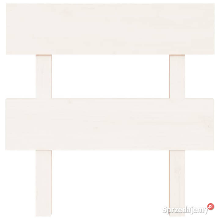 Wezgłowie łóżka białe 935x3x81 lite drewno Warszawa
