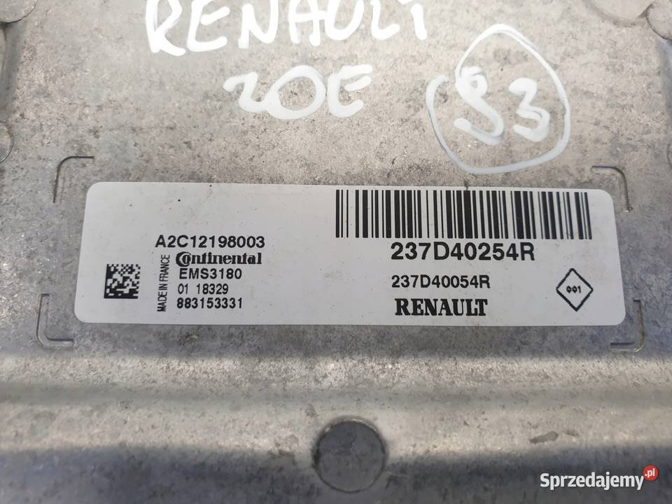 Renault Zoe STEROWNIK SILNIKA komputer Janów
