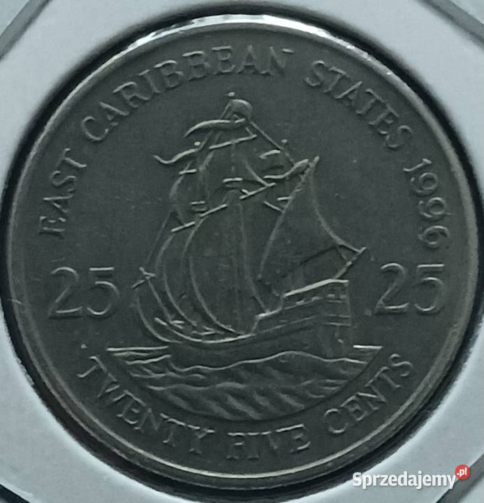 25 Cent Karaiby Wschodnie 1996 r Konin