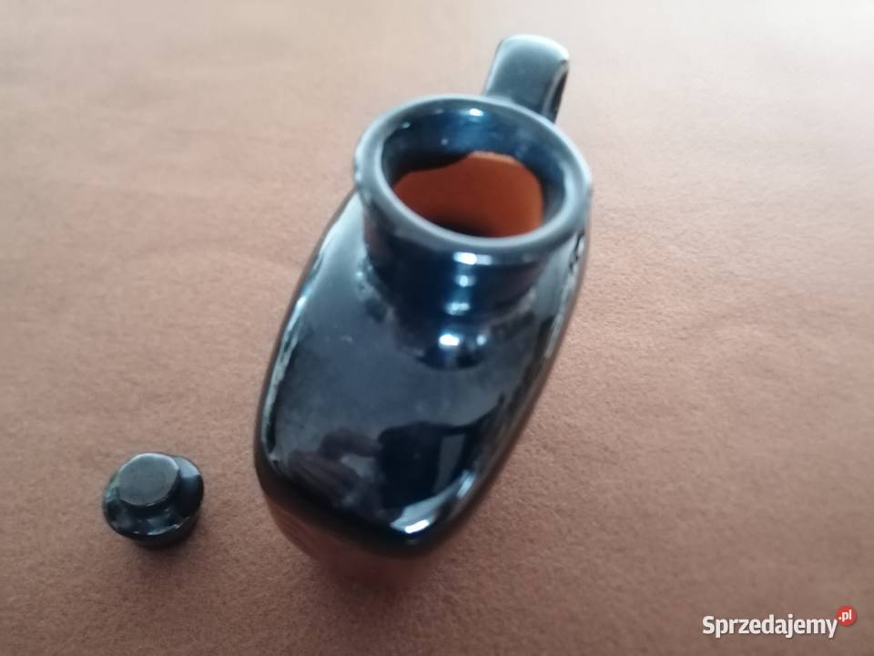 Karafka ceramiczna glazurowanapiersiówka vintage Łódź