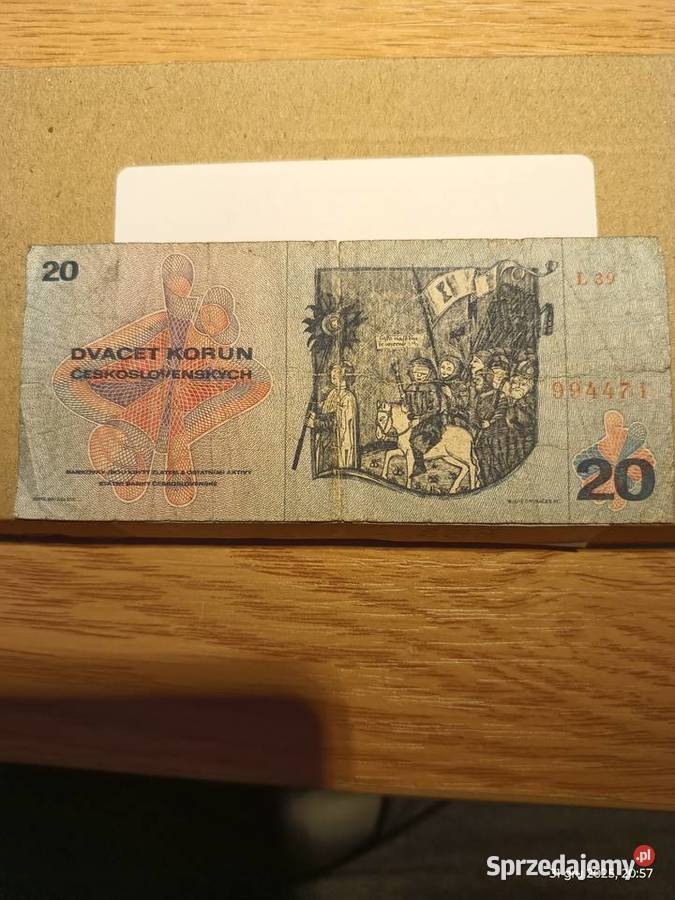 20 koron czechosłowackich z 1970 roku Wronki