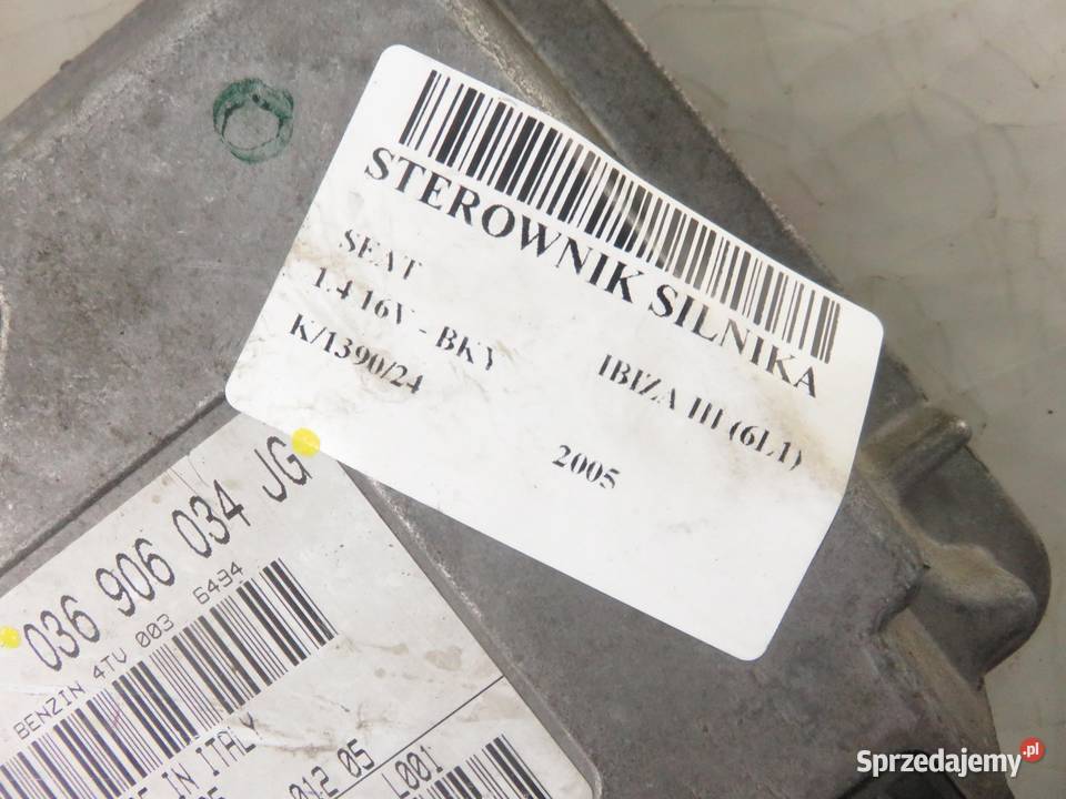 STEROWNIK SEAT IBIZA III 14 16V 036906034JG małopolskie