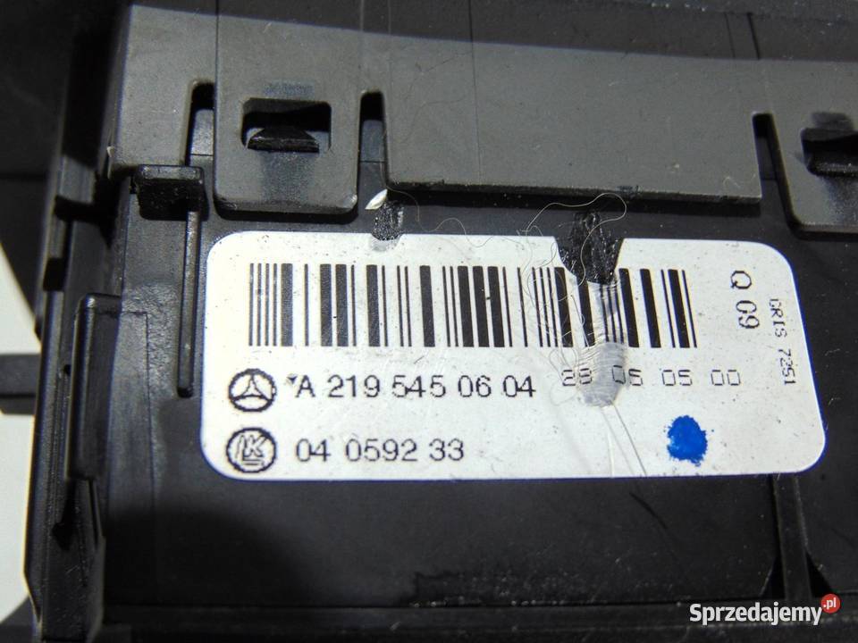 PANEL WŁĄCZNIK ŚWIATEŁ MERCEDES W219