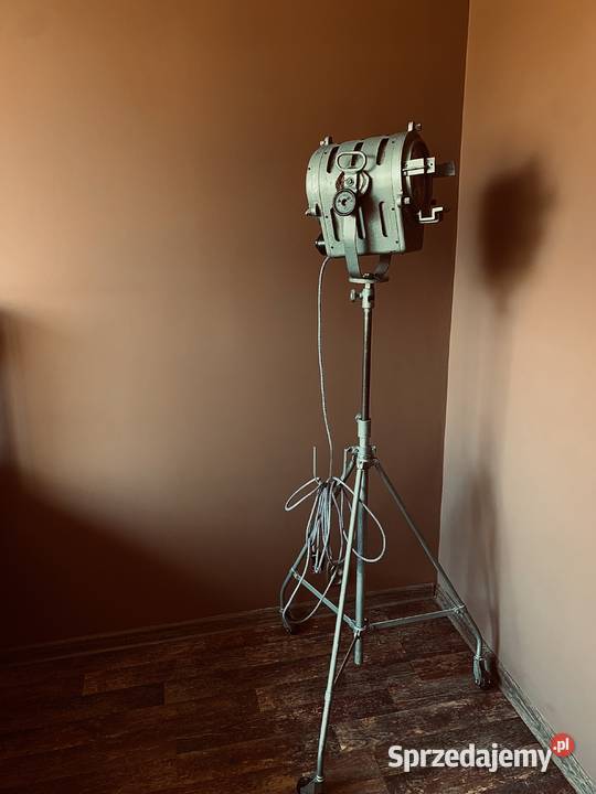 Zabytkowa lampa filmowa PRL Vintage loft wielkopolskie Poznań