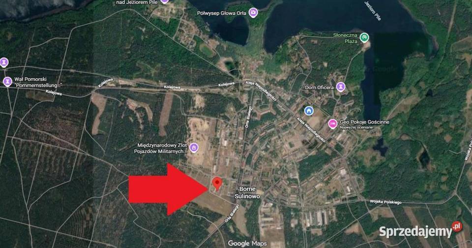 Hala hangar 856 m lotnisku i Międzynarodowym Borne Sulinowo