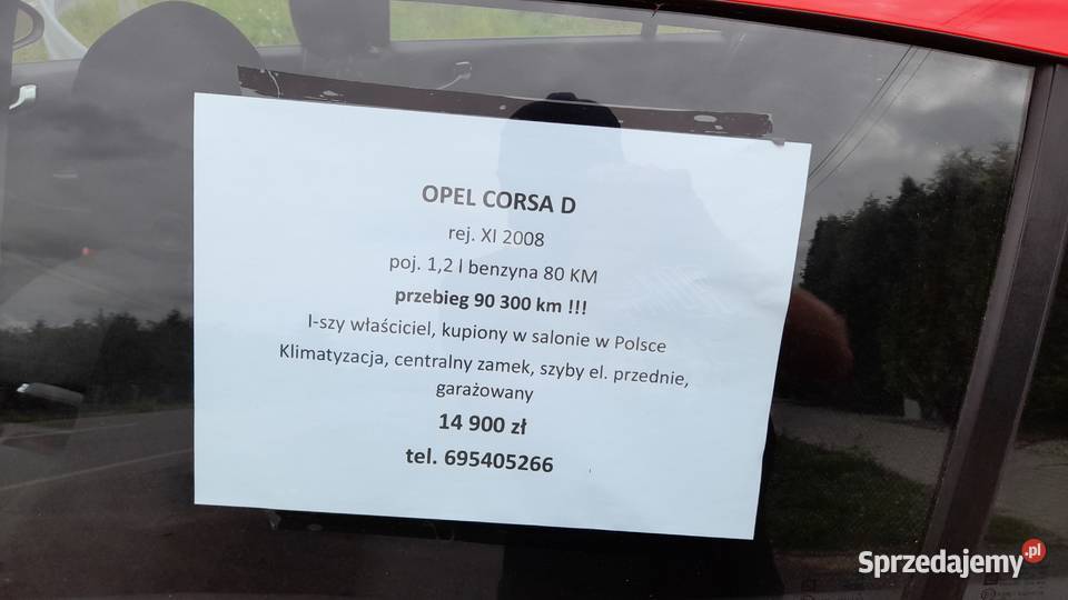 Opel Corsa 12 D benzyna 2008 r Salon w Polsce Motoryzacja podkarpackie Oleszyce