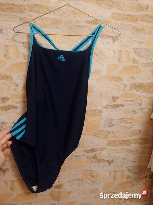 3638 SM ADIDAS Granatowy strój kąpielowy z niebieski Kraków