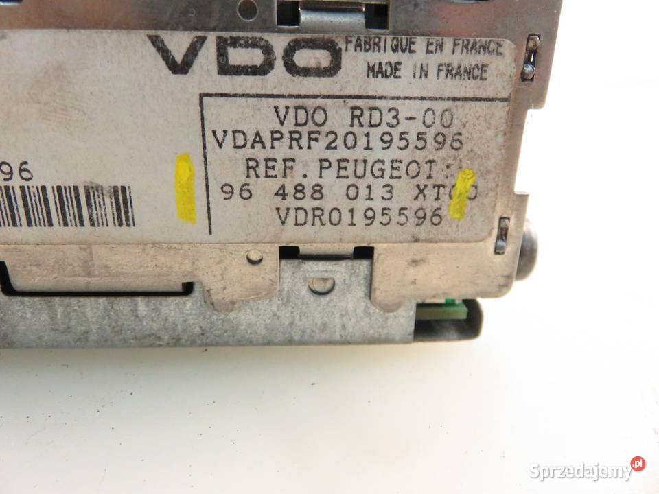 RADIO PEUGEOT 307 SW 3H 96488013XT sprzedam