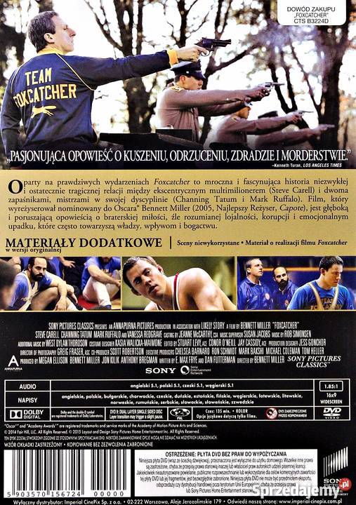 FOXCATCHER CHANNING TATUM Kalisz