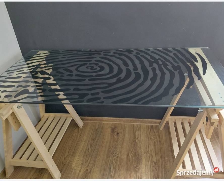 Biurko szklane Ikea Katowice sprzedam