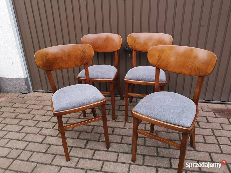 Krzesła ARTDECOPRL Stare Antyk Komplet 4 Sztuki Swarzędz