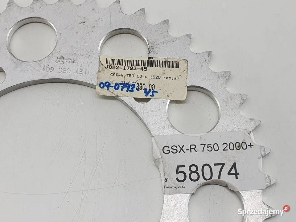 SUZUKI GSXR 750 2000 ZĘBATKA NAPĘDOWA TYŁ łódzkie Janowice