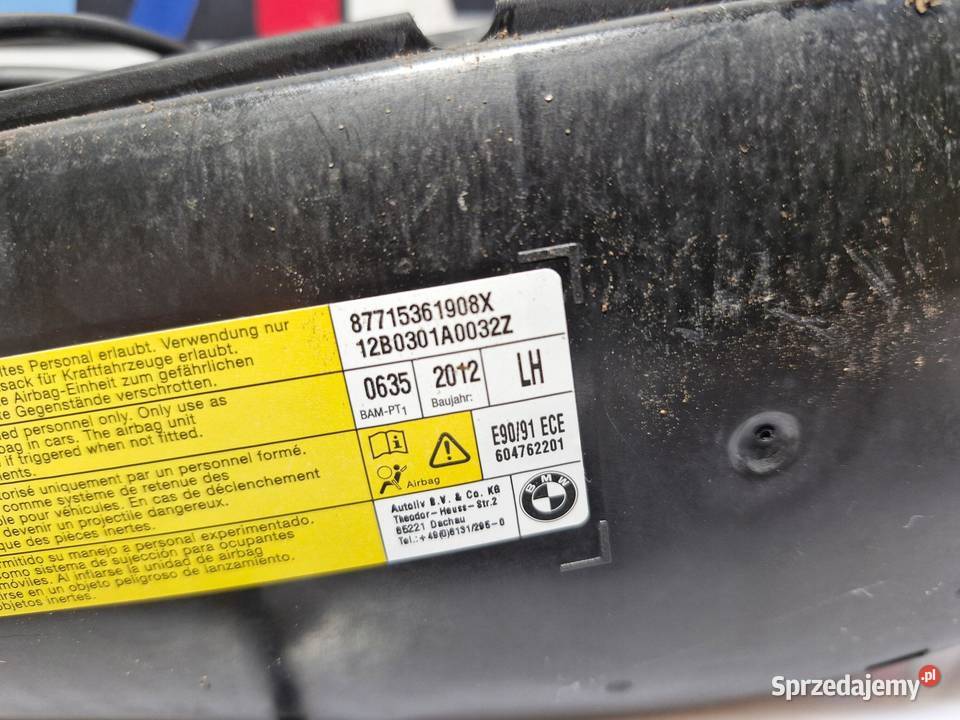 BMW E90 PODUSZKA AIRBAG FOTELA PRZEDNIEGO LEWEGO