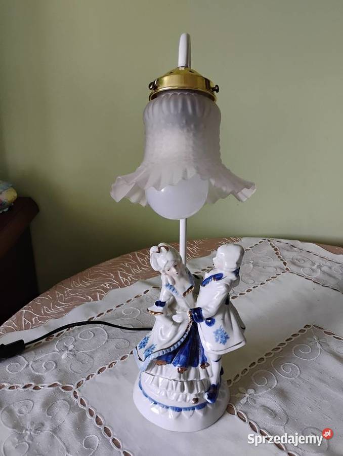 Lampka biurkowa porcelanowa śląskie Żory