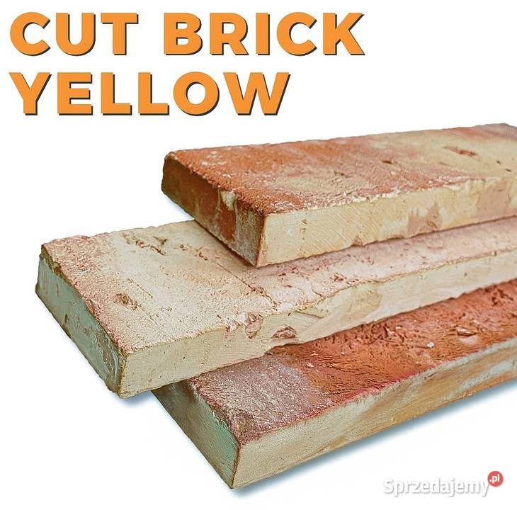 Cut Brick YELLOW płytki cięte z cegły Płytki ścienne Warszawa