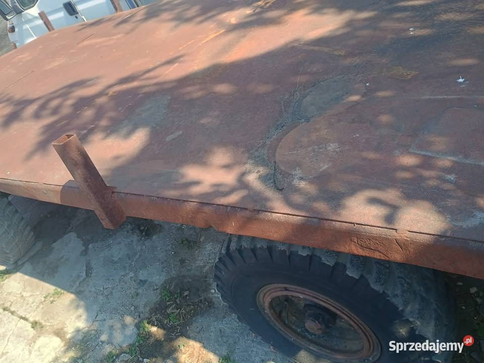 Przyczepa Bss 7 ton czeska uszkodzony Przyczepy rolnicze Pępowo